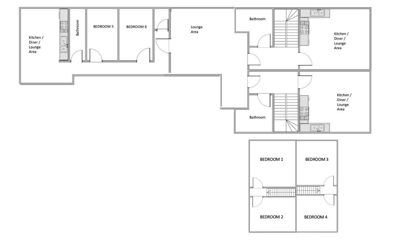 The Penthouse Gathering - Town Centre - Sleeps Up To 16 เร็กซ์แฮม ภายนอก รูปภาพ